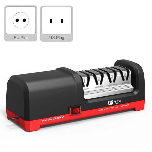 Elektrisk knivslip, mångsidig drift, multi-kompatibilitet,Svart, M