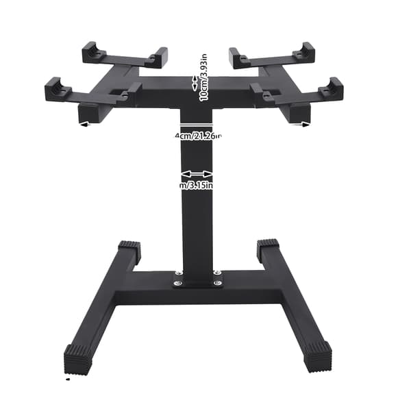 Dumbbell Rack Stativ, Tungt Arbejde, Kompakt Design,sort