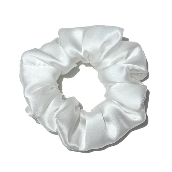Hårbånd, 100% Mulberry Silke, Holdbare og Bløde,3.5cm Hvid