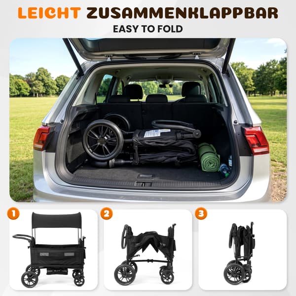 Tvillingtransport, Justerbart greb, Kompakt design,A