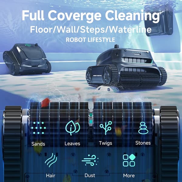 Pool Robot, Trådløs, Smart App Kontrol,S2 (110-240V)