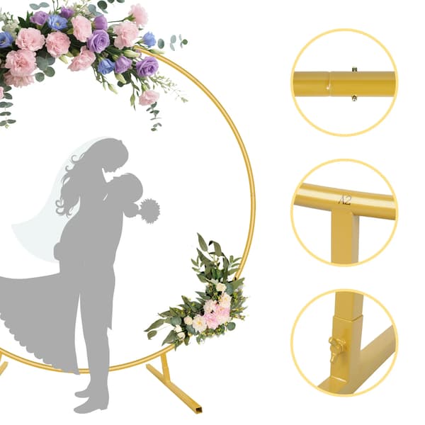Bryllupsbue, Robust Metal Konstruktion, Alsidig til Begivenheder,L, hvid