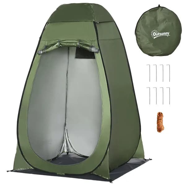 Campingduschtält, Hållbar Canvas, Lättviktsdesign,T1003-01-07784