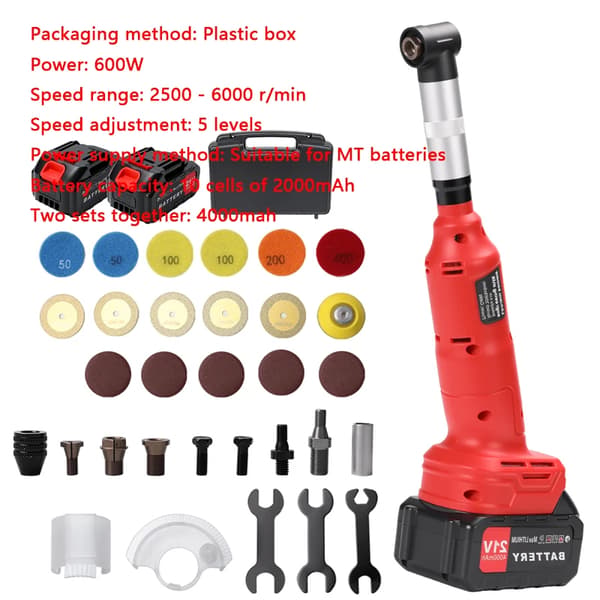 Polermaskin, Justerbar Hastighet, Lättviktsdesign, Stil G-box (med batteri)