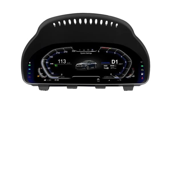 Digital Dashboard, 12,3 Tommer LCD, Kompatibel med Flere Luksusbilmodeller,Med HUD