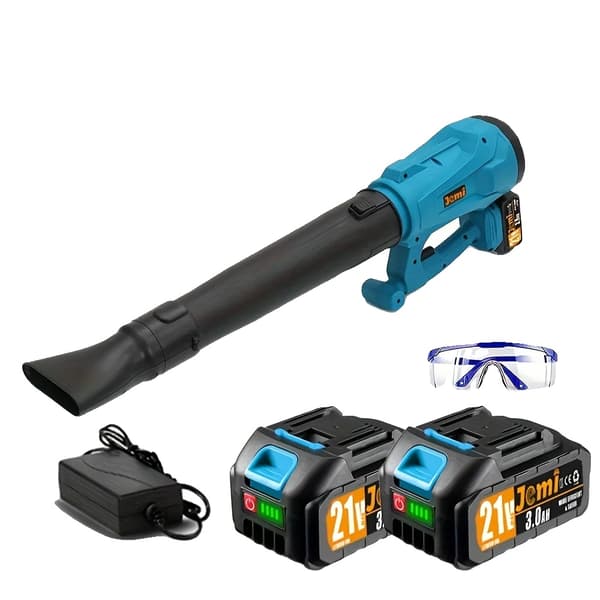 Lövblås, 420 CFM Luftvolym, 6 Hastighetsinställningar, 2x Batteri