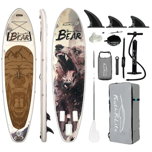 Oppustelig Stand Up Paddle Board, Bred Stabil Design, Komplet Tilbehørssæt,SUPFR19H