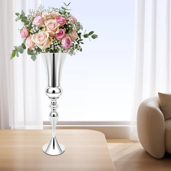Bryllupsblomsterække, Elegant Design, Holdbar Jernkonstruktion,Sølv