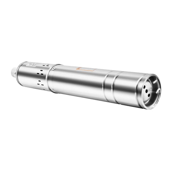 Dybbrøndspumpe, Høj-effektiv Motor, Holdbart Rustfrit Stål,EU, Sølv, 220V
