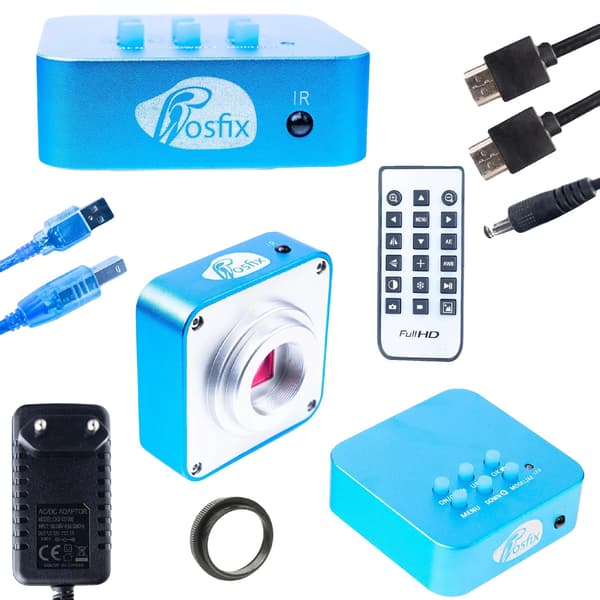 Mikroskopisk Kamera, 4K Billede, USB & HDMI Forbindelse,sort