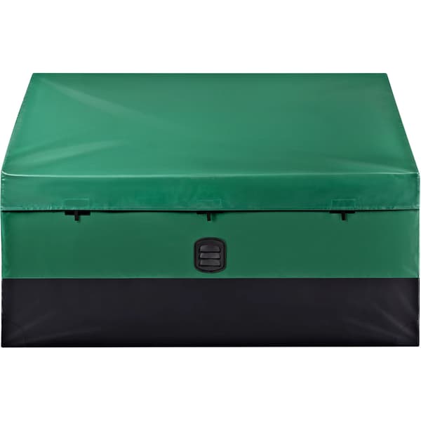 Utomhusförvaringslåda, vattentät PE-duk, galvaniserad ram,100 gallon