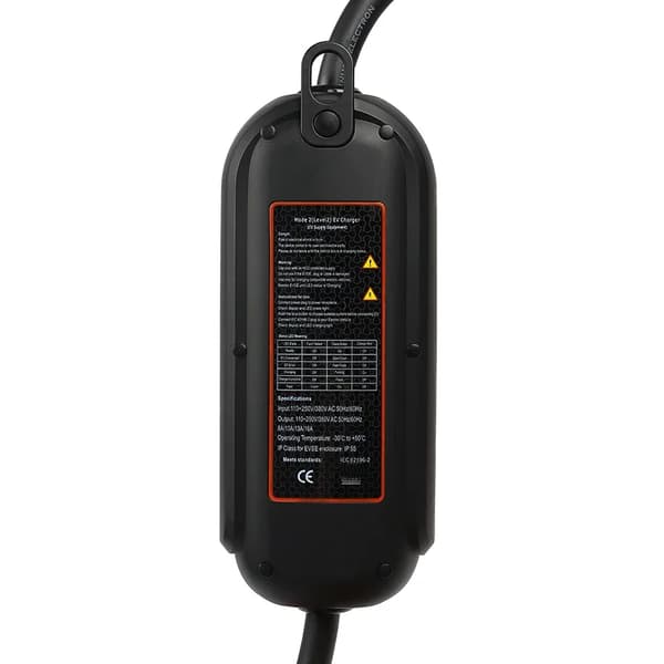 EV-laddare, 10 meters kabel, justerbar laddningsström,Typ1