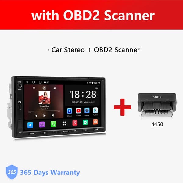 Bilstereo, skærmstørrelse, navigationssystem,med OBD2 Scanner, Quad Core-b