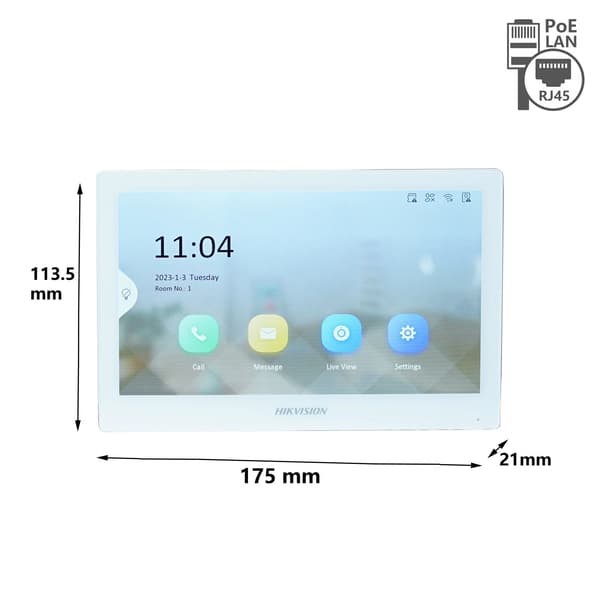 Intercom-system, HD-video, tovejrs lyd,PoE KIT Regncover