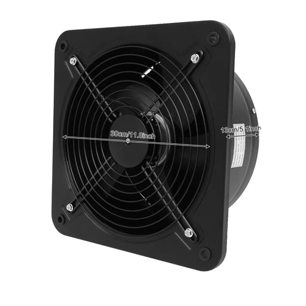 Afbudsventilator, Høj Luftstrøm, Holdbar Metal Konstruktion,sort