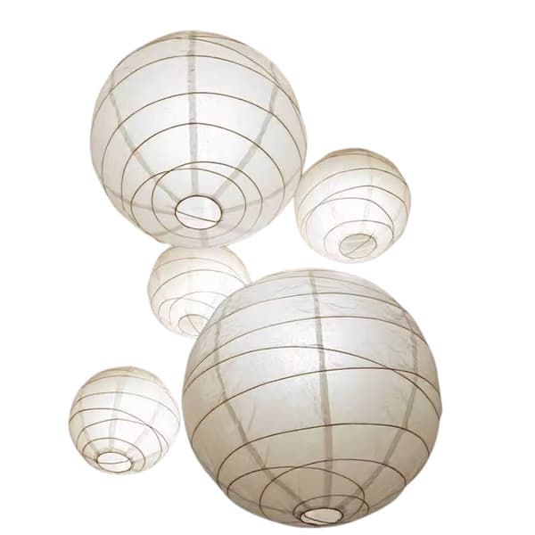 Papirlanterner, Rund Form, Dekorative til Begivenheder,HVID-a, 10inch-a
