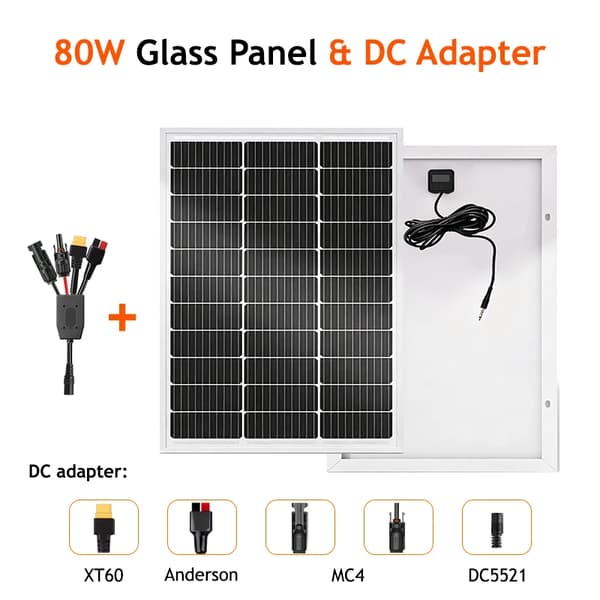 Solpanel, Styv Design, Bärbar Energilösning,DC och 5-i-1