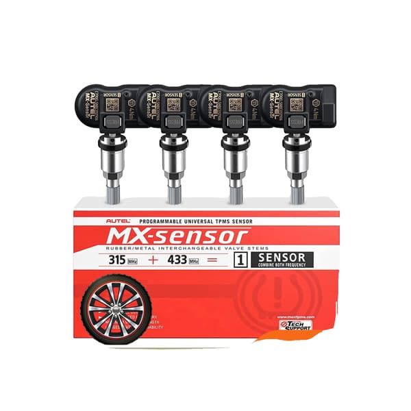 TPMS-sensor, 315MHz og 433MHz dual-frekvens, nem installation,4PCS MX Sensor