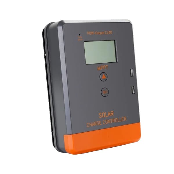 Solcellelader, 40A kapacitet, LCD-skærm,12V 24V Auto, 40A 100V