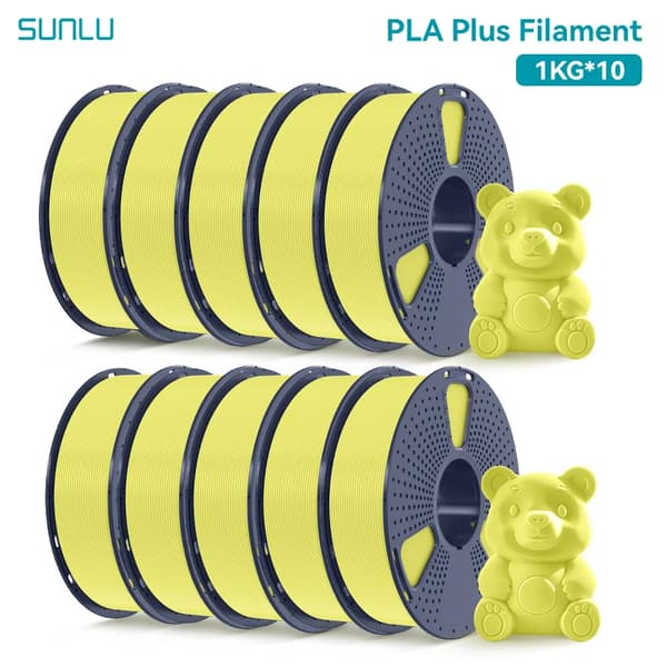 PLA Plus Filament, 1,75 mm Diameter, Hög Hållbarhet,Citron Gul
