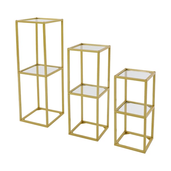 Blomsterstand, Robust Jernramme, Elegant Design,Guld