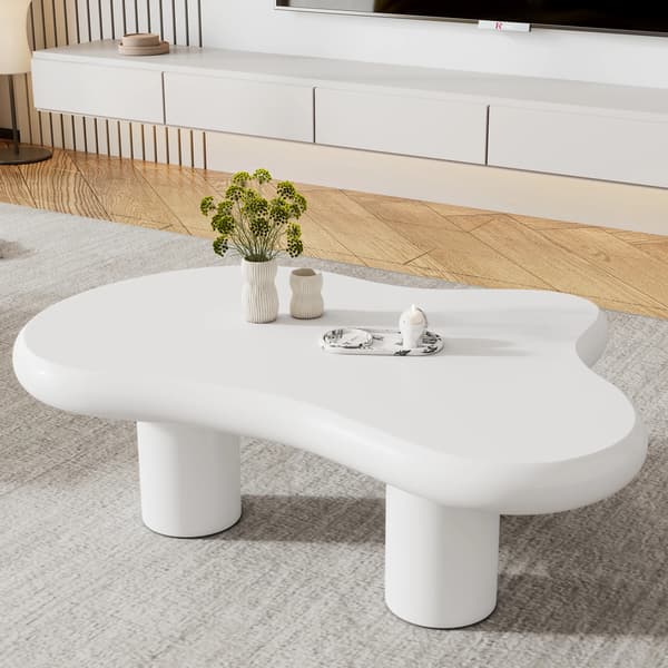 Kaffebord, Modern MDF-design, Lätt och Mångsidig,VIT