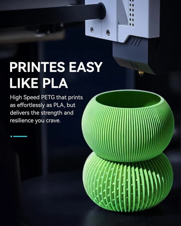 3D Filament, Hög hastighet utskrift, Matt yta,3KG Vit