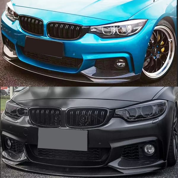 Front Bumper Splitter, ABS Materiale, Performance Stil,Kulfiberlook