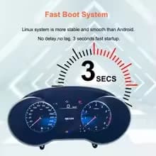 Digital Dashboard Klynge, Flersproget Support, Tilpasselig Visning,sort