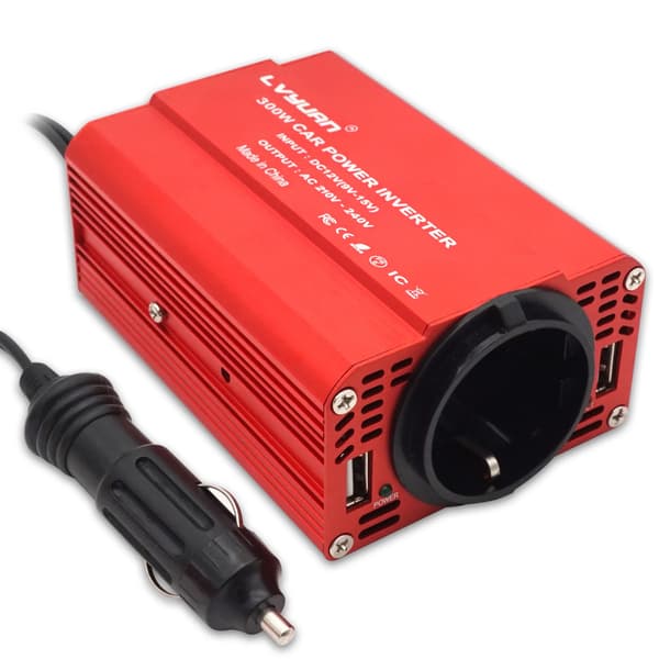 Inverter, Dual USB Output, Kompakt Design,EU-stik