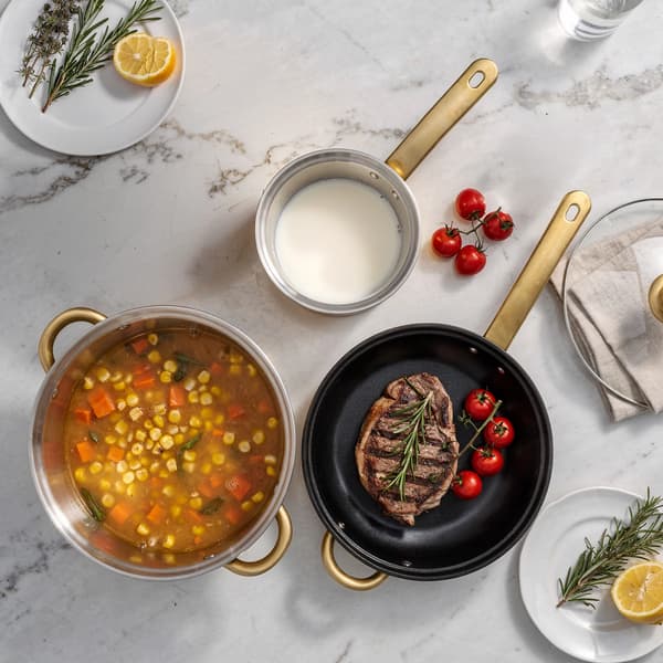 Køkkengrej Sæt, Rustfrit Stål, Nonstick Design,6-delt sæt