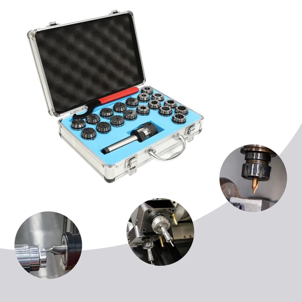 Collet Set, MT3 Morse Taper, 18 Delars Kit,Silver