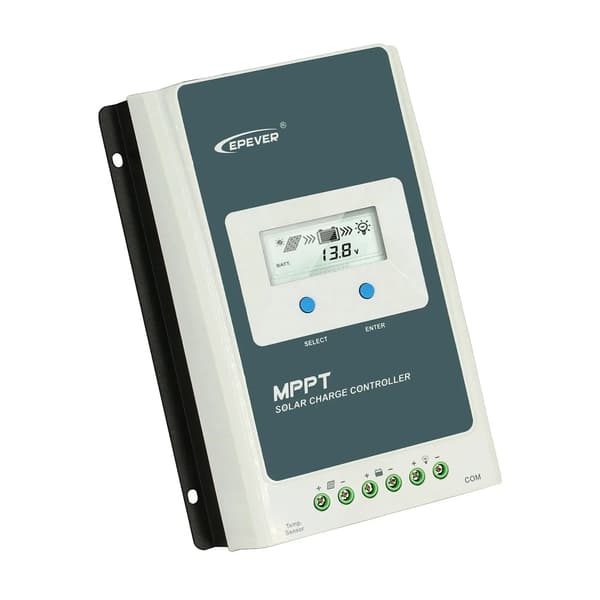 Solcelleladeregulator, MPPT-teknologi, LCD-skærm,40A-100A