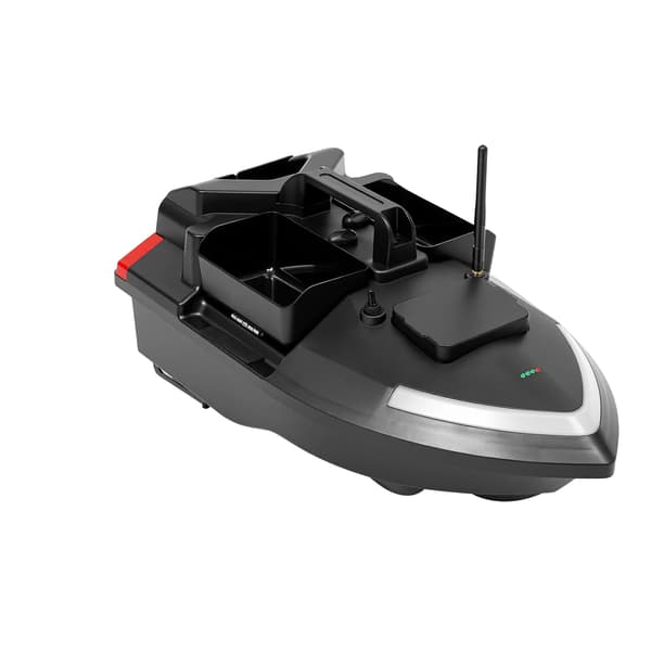 Baitbåt, GPS-kontroll, Lång batteritid,svart