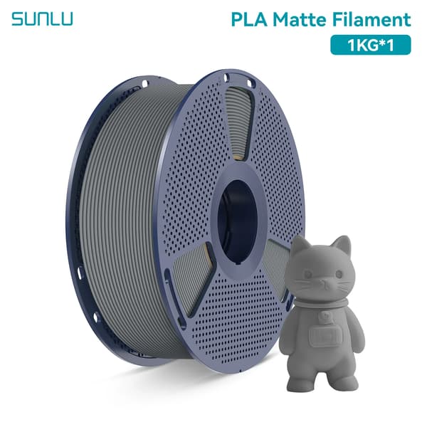 3D-skrivarfilament, matt textur, hög hållfasthet,MATTE Grå