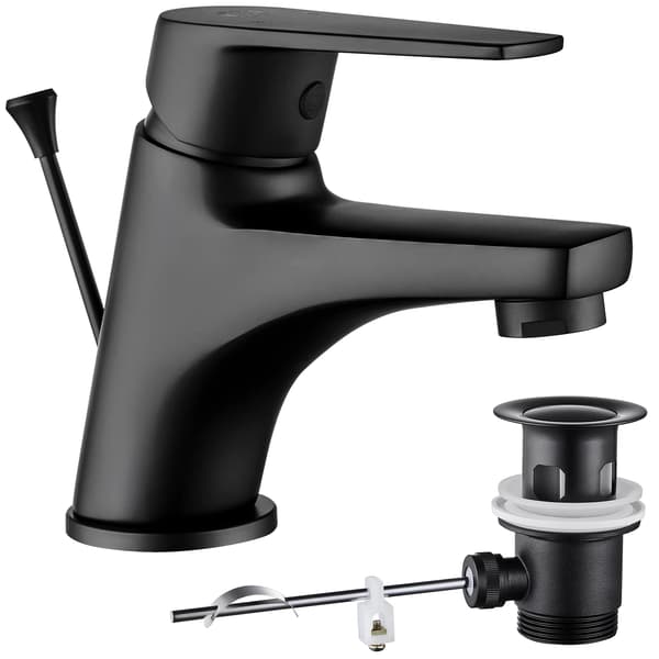 Vaskeskuffe, Dækmonteret, Vandbesparende Aerator,sort, G3/8-a