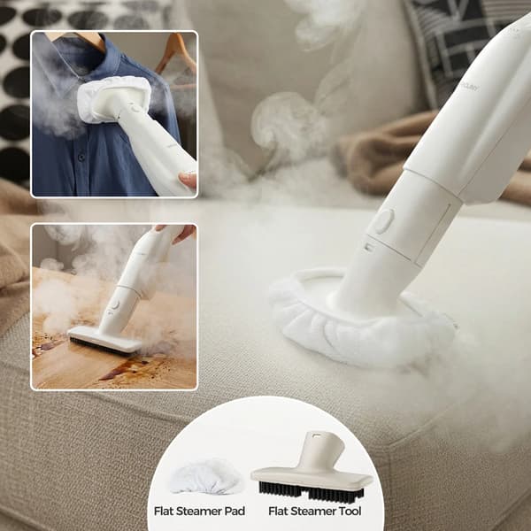Ångmopp, Högtrycksång, 2-i-1 Handhållen Design,220V, VIT