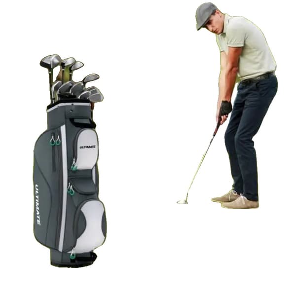 Golfvagnsbag, 14 Fack, 7 Dragkedjefickor,MULTI