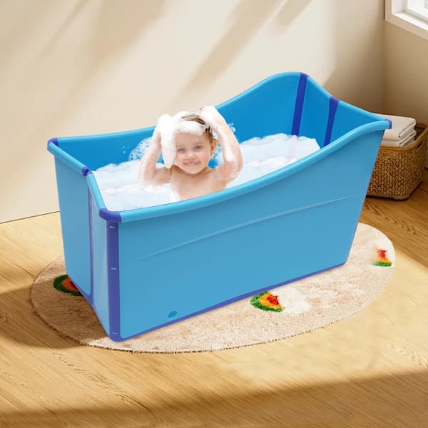 Badekar, Bærbart Design, Miljøvenlige Materialer,Blå