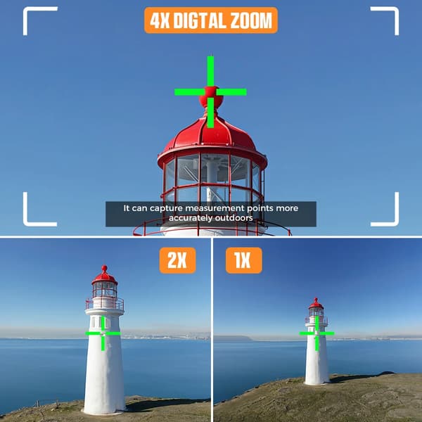 Laser Måleværktøj, 4x Zoom Kamera, Flere Målemetoder,CD-120G