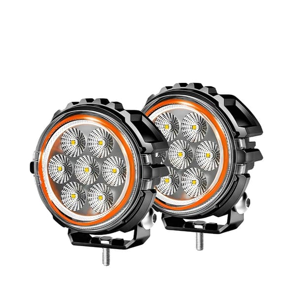 Arbejdslampe, Flomlys/Spotlys, Høj Lysudbytte,2PC 4tommer Rund