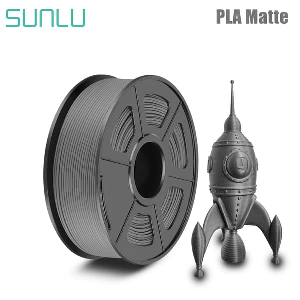Filament, Miljøvenlig PLA, Mat Finish,Grå