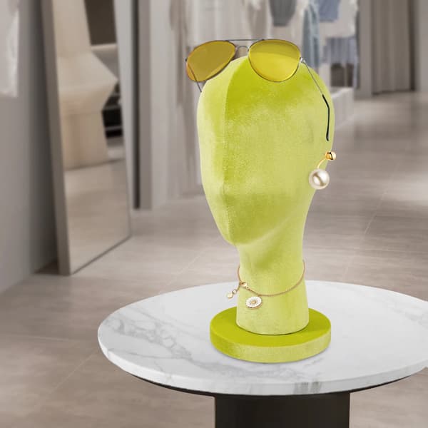 Mannequinhuvud, Hållbar PU-skum, Lättviktsdesign,Grön
