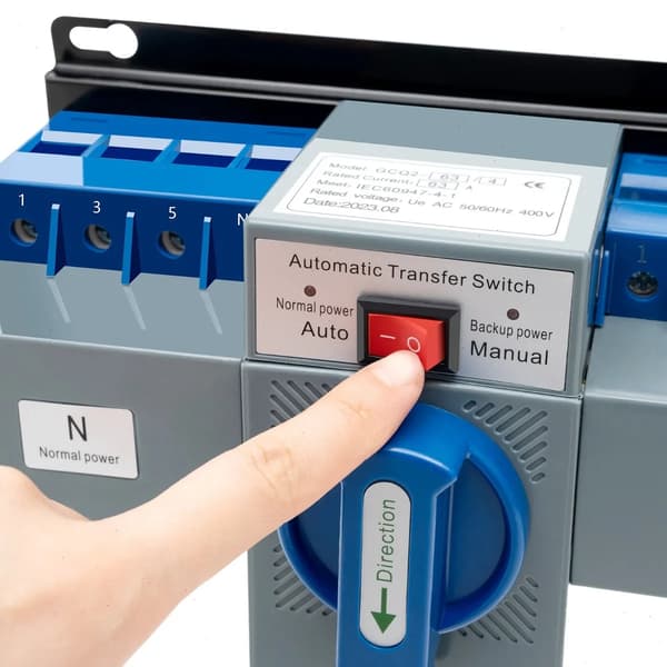 Automatisk overførselsbryder, dual strømdrift, hurtig skift,Blå