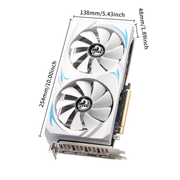 Grafikkort, 10GB videohukommelse, PCIe 4.0 interface,Grafikkort