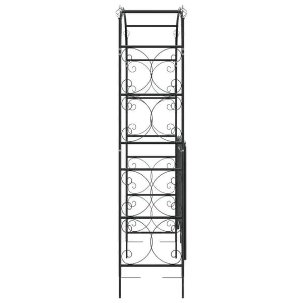 Trädgårdsbåge, Hållbart Stål, Elegant Design,svart