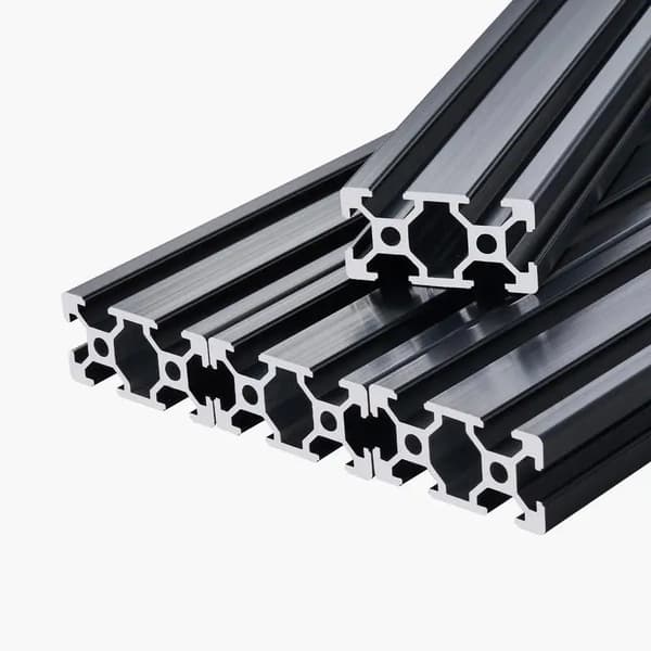 Aluminiumextruderingsprofiler, T-spår, hög hållfasthet,Röd