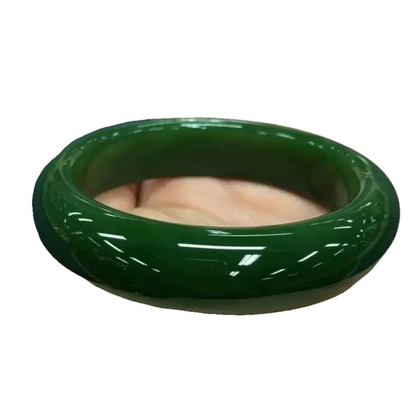 Jadearmband, Kalcit, Guldpläterad,61-62mm