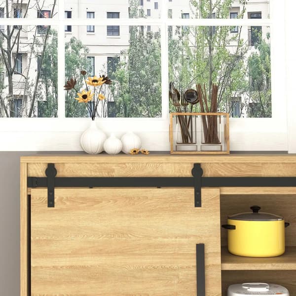 Skydedørs tilbehør, pladsbesparende design, holdbart kulstofstål,sort, 2m