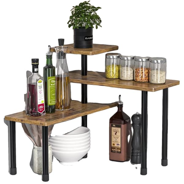 Köksförvaringsställ, Justerbar Design, Mångsidig Användning,3 Lager